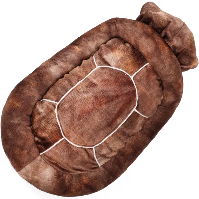 Tortoise Dual Purpose Transfiguration Multifunctional Pet Nest Winter Warm Clothing Brown - Shop at LoveMi