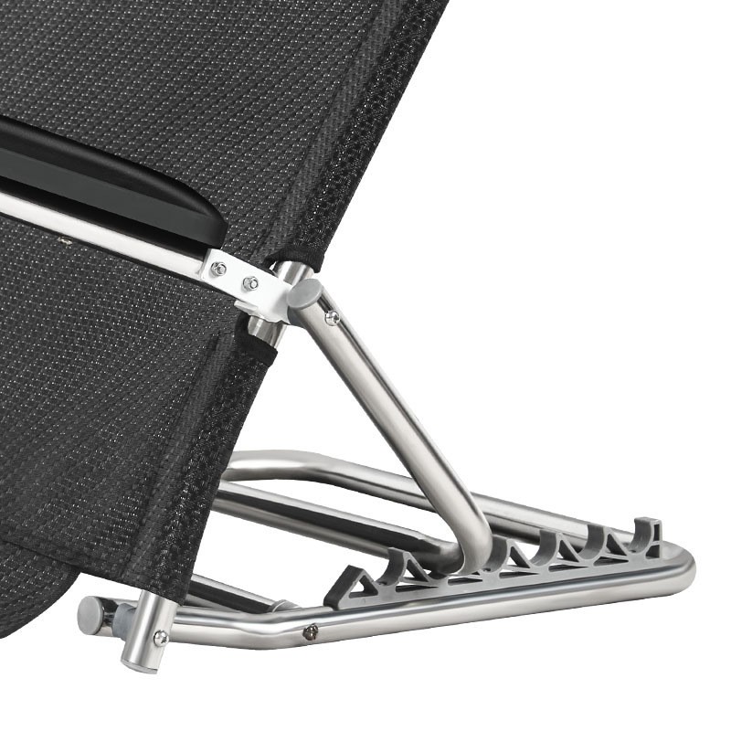 Folding Bed Backrest Support Frame With Armrests Steel Adjustable Angle 6 Gears — image 4