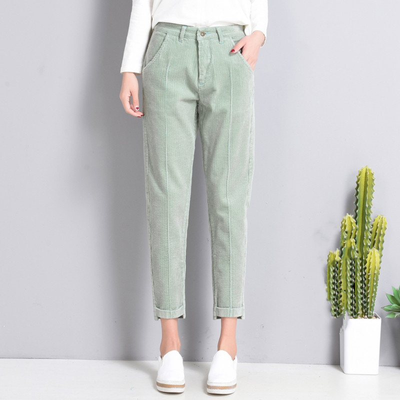 Title 2, Pantaloni Loose Feet Casual Radish in Velluto a...