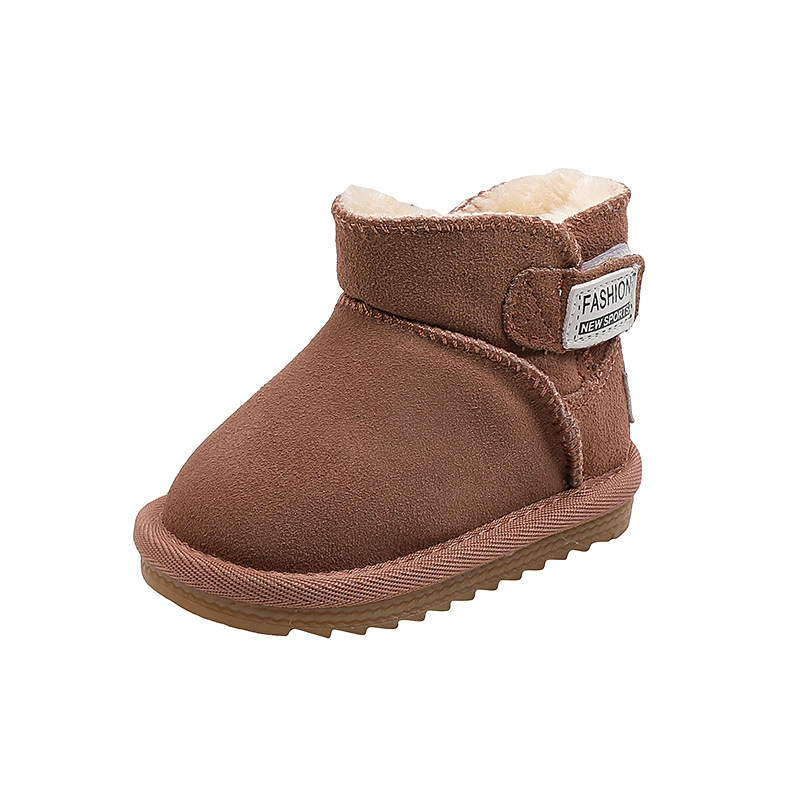Winter Plus Cashmere Boys And Girls Snow Cotton Shoes Baby — foto 2