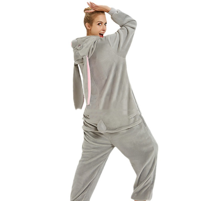 Fashion Adult Cartoon Animal One-piece Pajamas
