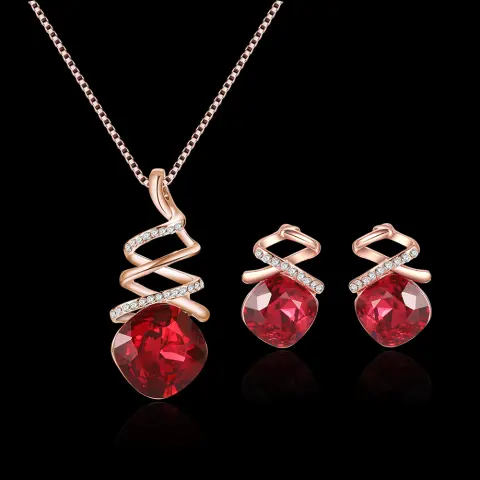 Jewelry Set Bridal Necklace Earrings Fashion Set