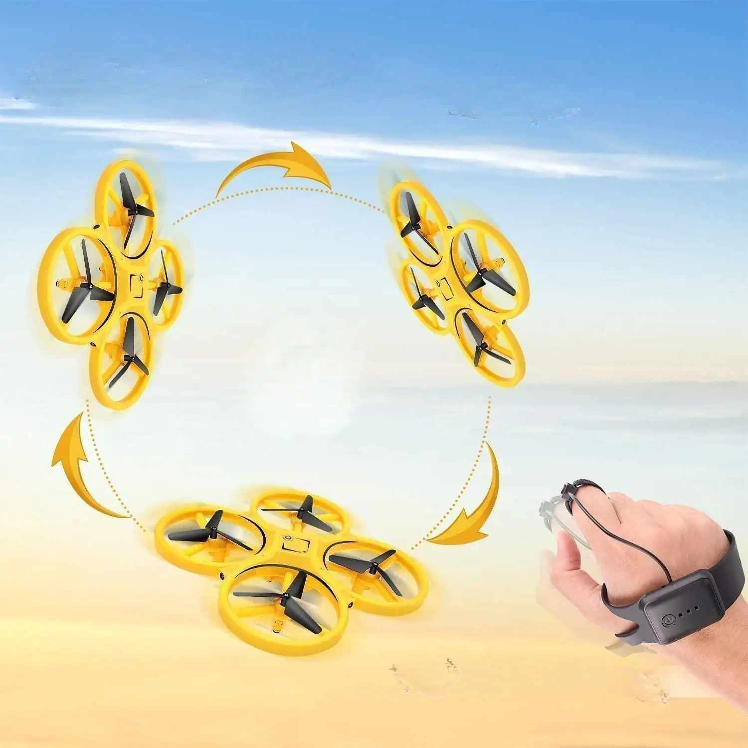 Intelligent Sensing Gesture Flying Saucer