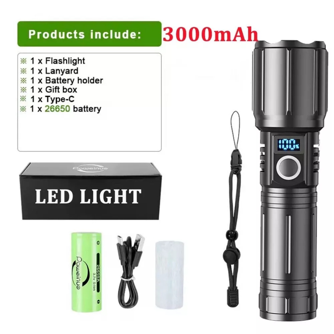 9900000LM Rechargeable LED Flashlight Super Bright Torch Tactical Lamp 26650 — image 9