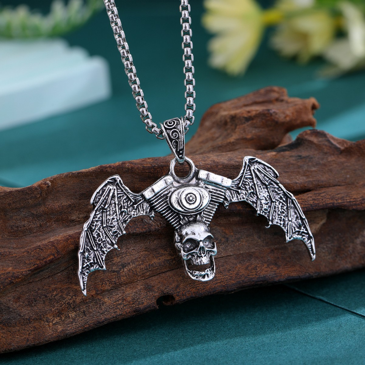 Devil Wings Skeleton Male Pendant