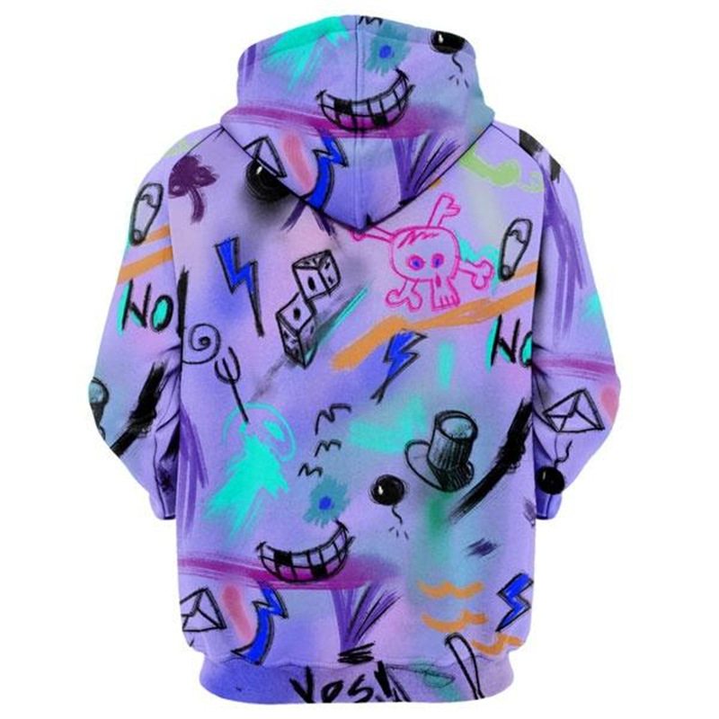 Title 2, Painted graffiti skull hoodie