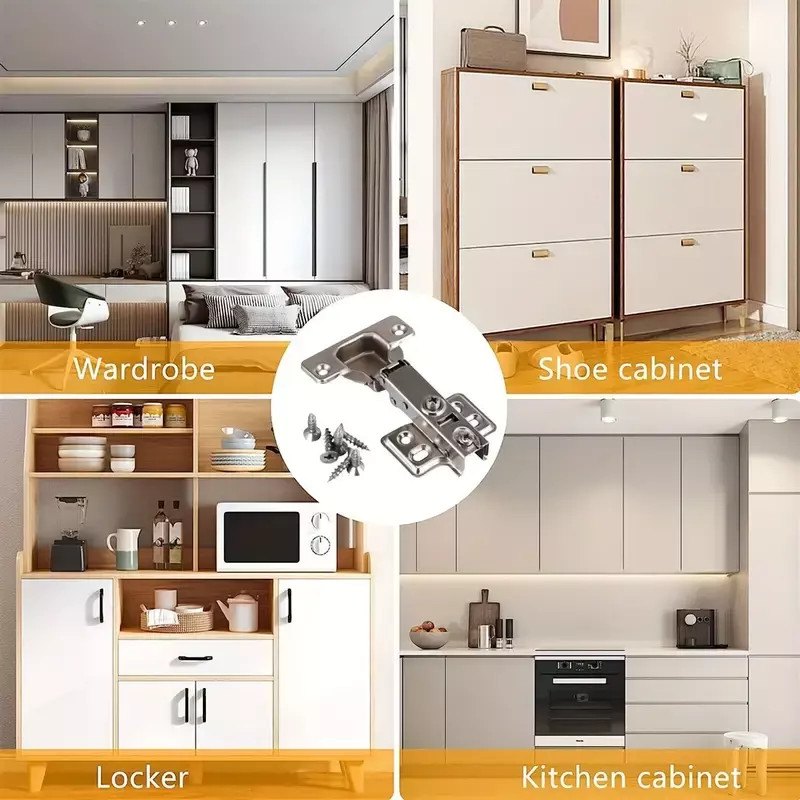 10X Quality Full Overlay 35mm Soft Close Hinges Kitchen Cabinet Cupboard Door UK 7