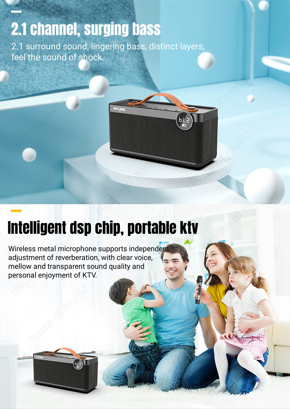 Title 2, W-King 30W Powerful Wireless Bluetooth Speaker ...