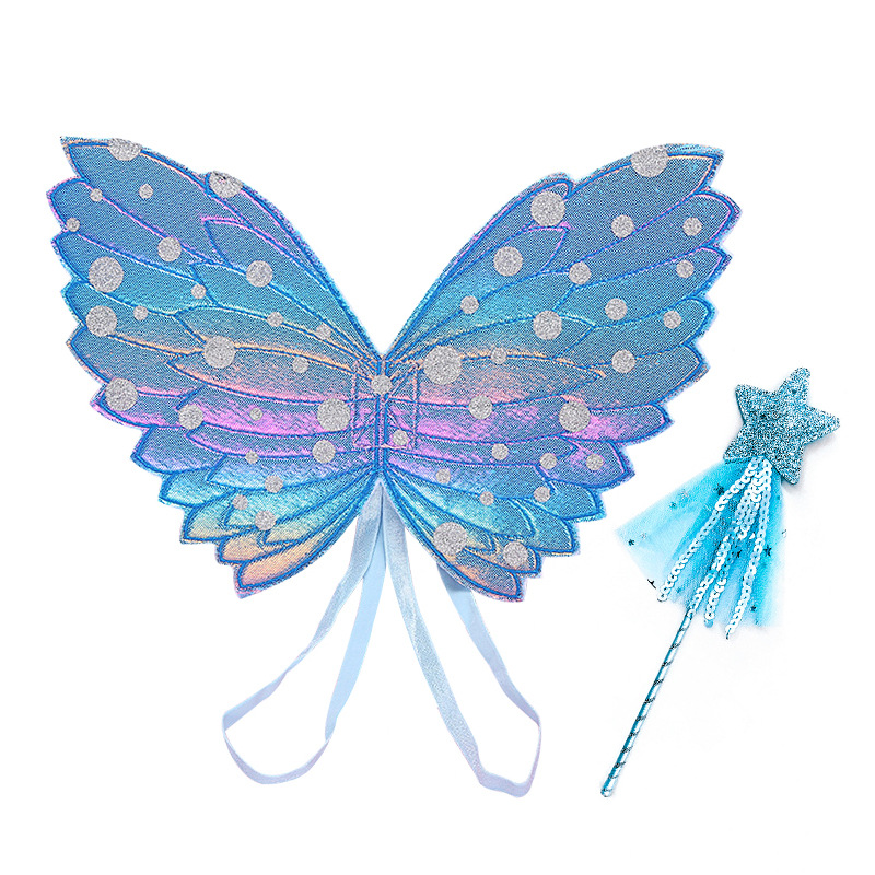 Kids Princess Fairy Wings With Wand