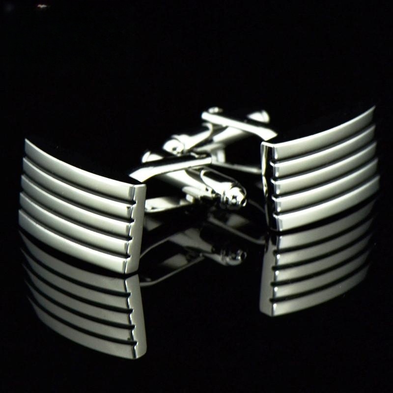 Metal Cufflinks French Shirt Cuff Buttons — foto 11