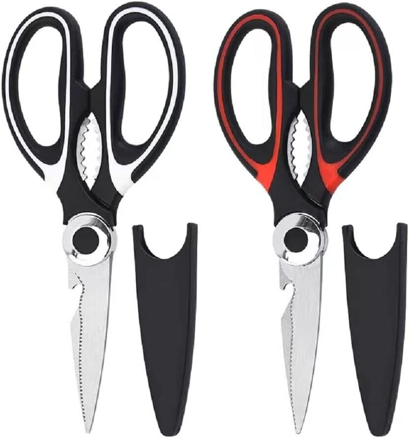 Heavy Duty Kitchen Shears for Cooking Meat. we ship only inside the US, USPS First Class Package 2 Day Handling , 2-5 Day Shipping. 2 PACK - Ultra Sharp Premium Heavy Duty Kitchen Shears- Ultimate Heavy Duty Scissors for Cutting Chicken, Poultry, Fish, Me