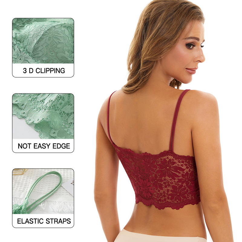 Title 2, Anti-glare Lace Beautiful Back Strap Wrap Chest...