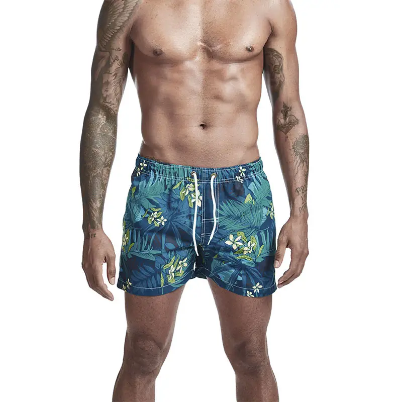 Printed Men's Beach Pants Slim Slim Sports Quick-drying Shorts
