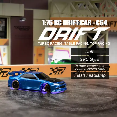 Turbo Racing 1vs76 C64 Drift RC Car with Gyro