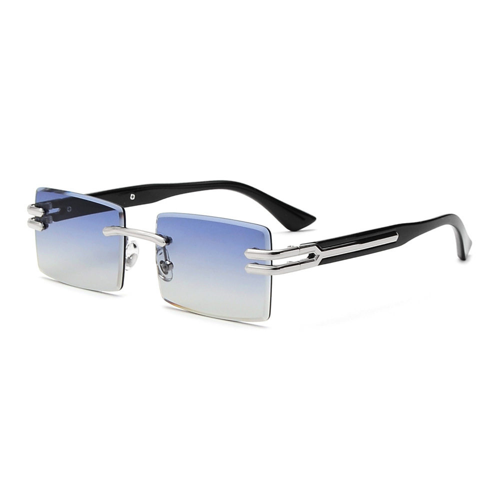 Square Fashion Sunglasses Without UV Protection - Image 7