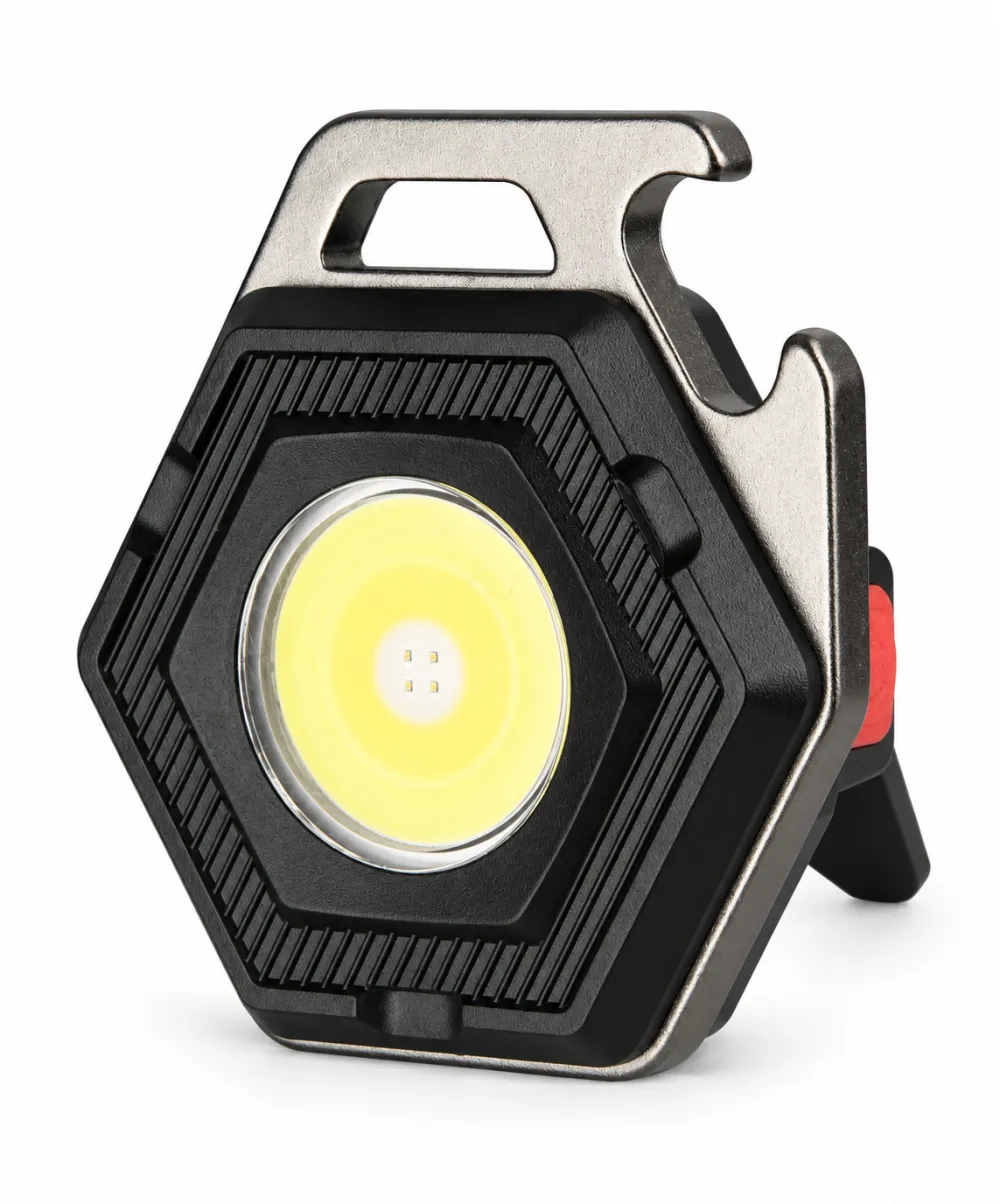Rechargeable Magnetic Battery Display Type C LED Work Light Hanging Hook W5131 500LM 3 Hour