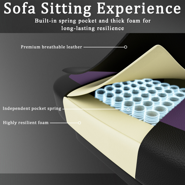 Chaise de jeu avec coussin à ressorts ensachés et repose-pieds – Image 6