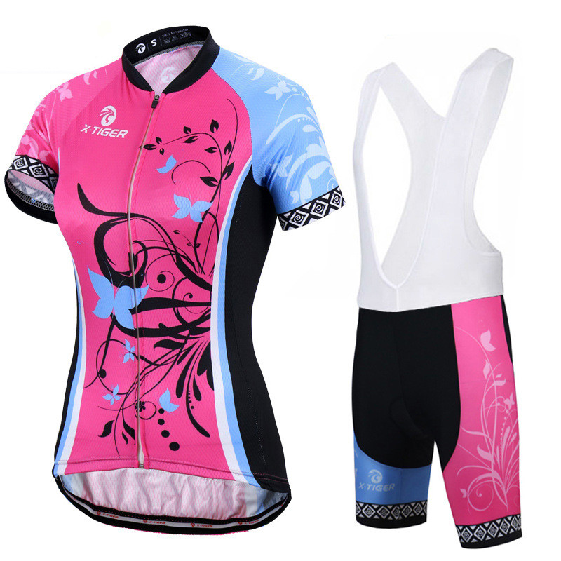 Short-sleeved Cycling Outfit Women's Suspender Suit