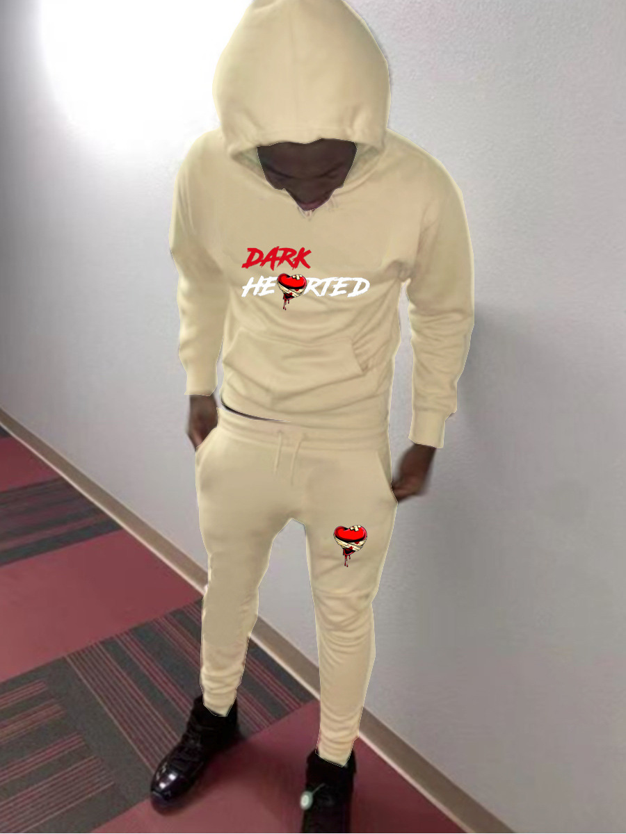 Fashion Hooded Sportswear Couple Set