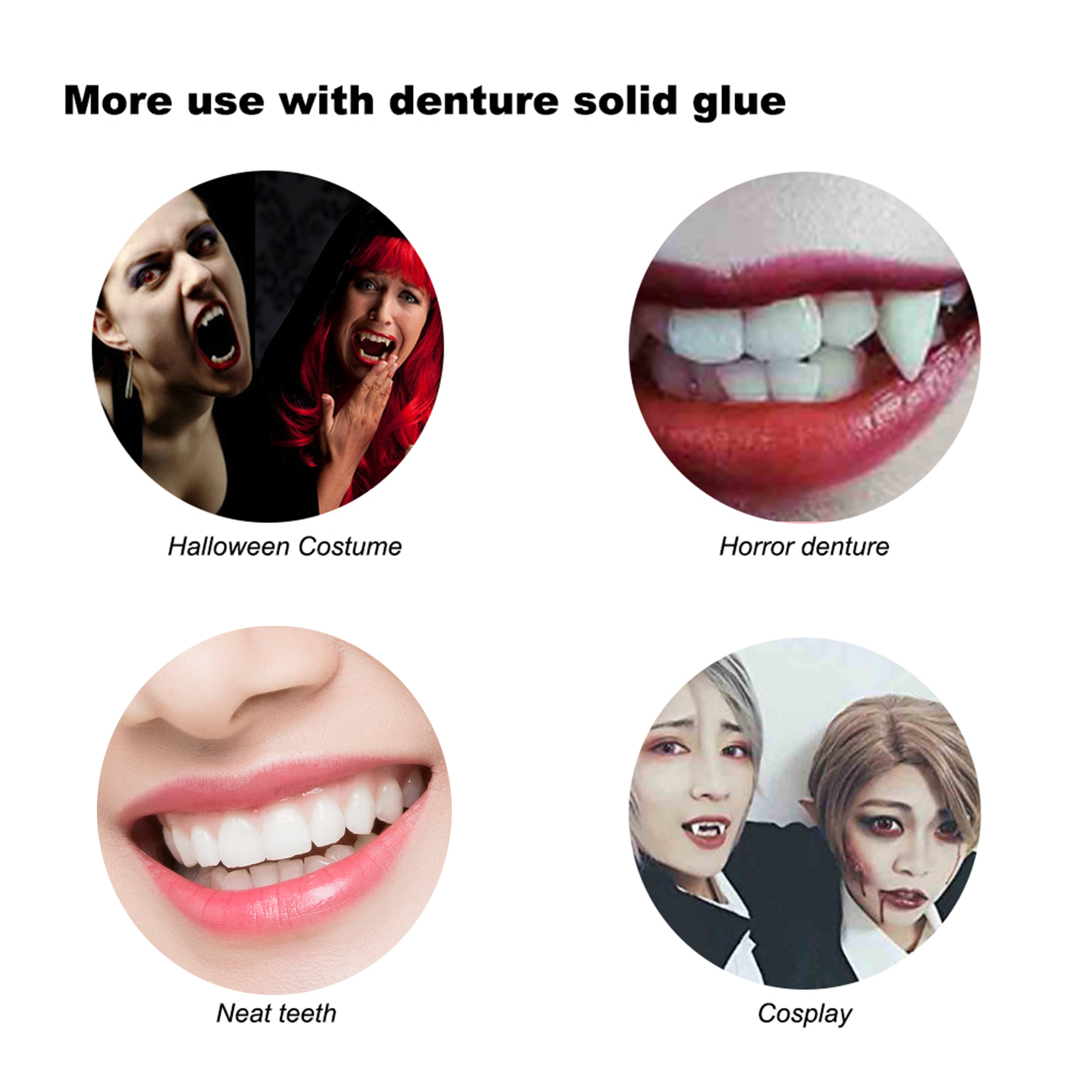 EELHOE Moldable Dental Putty 30ml Box Movie Makeup Dentures, Temporary Tooth Filling Putty For Fixing Cavities And Gaps