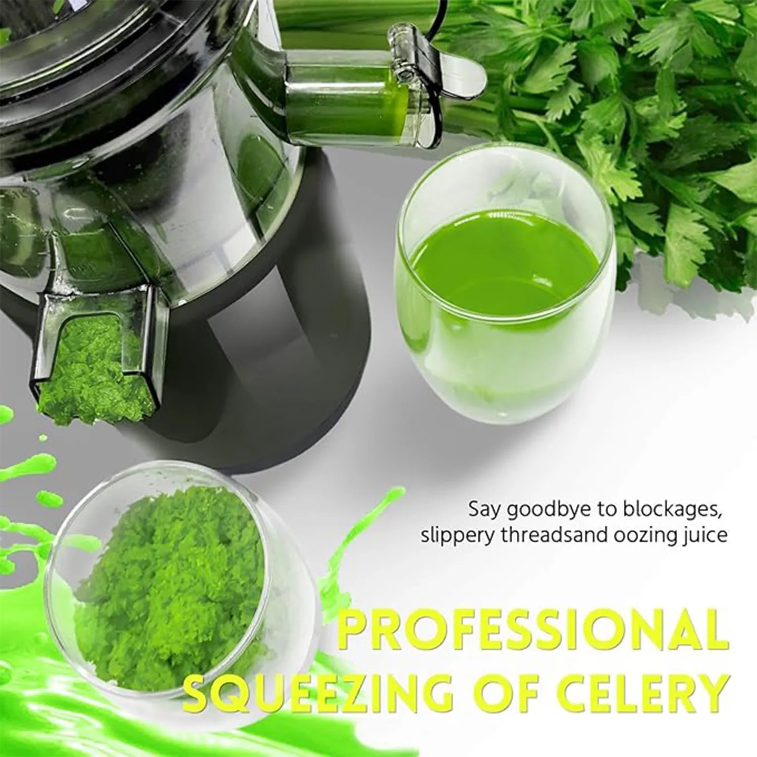Cold Press Slow Masticating Electric Juicer & Fruit Squeezer — image 9