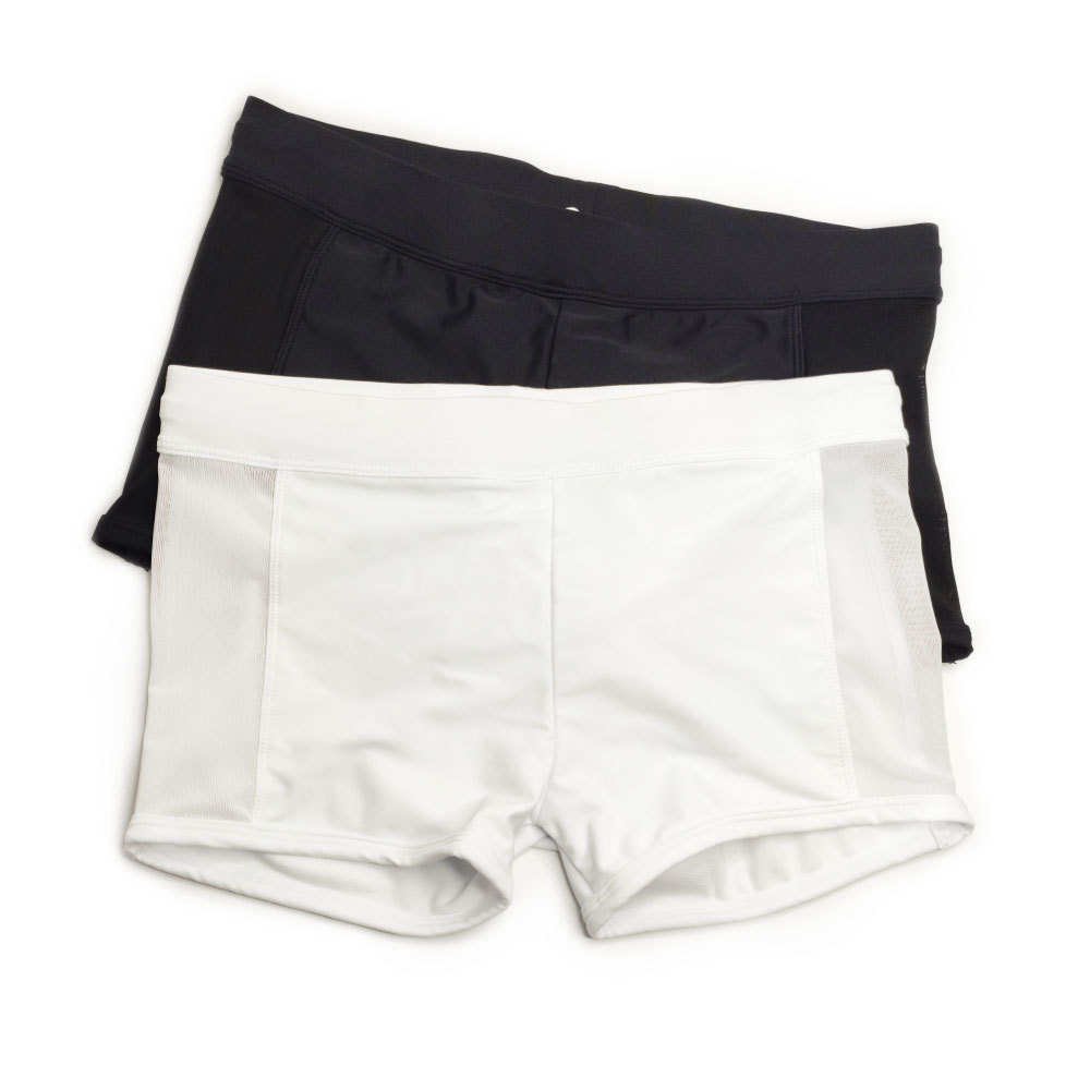 Title 4, Mesh Stitching Boxer Swimming Trunks