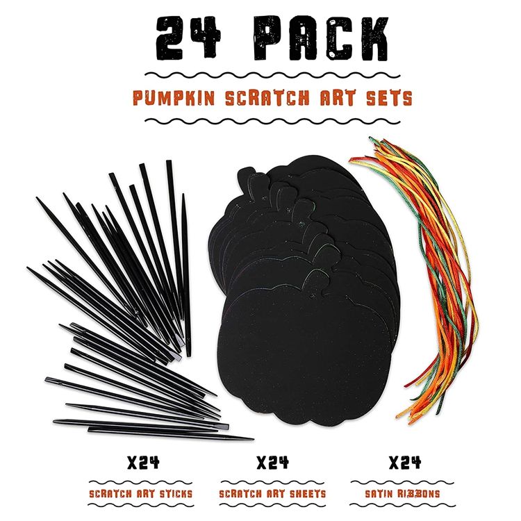 Title 4, 24 Pieces Of Four Patterns DIY Halloween Colorf...