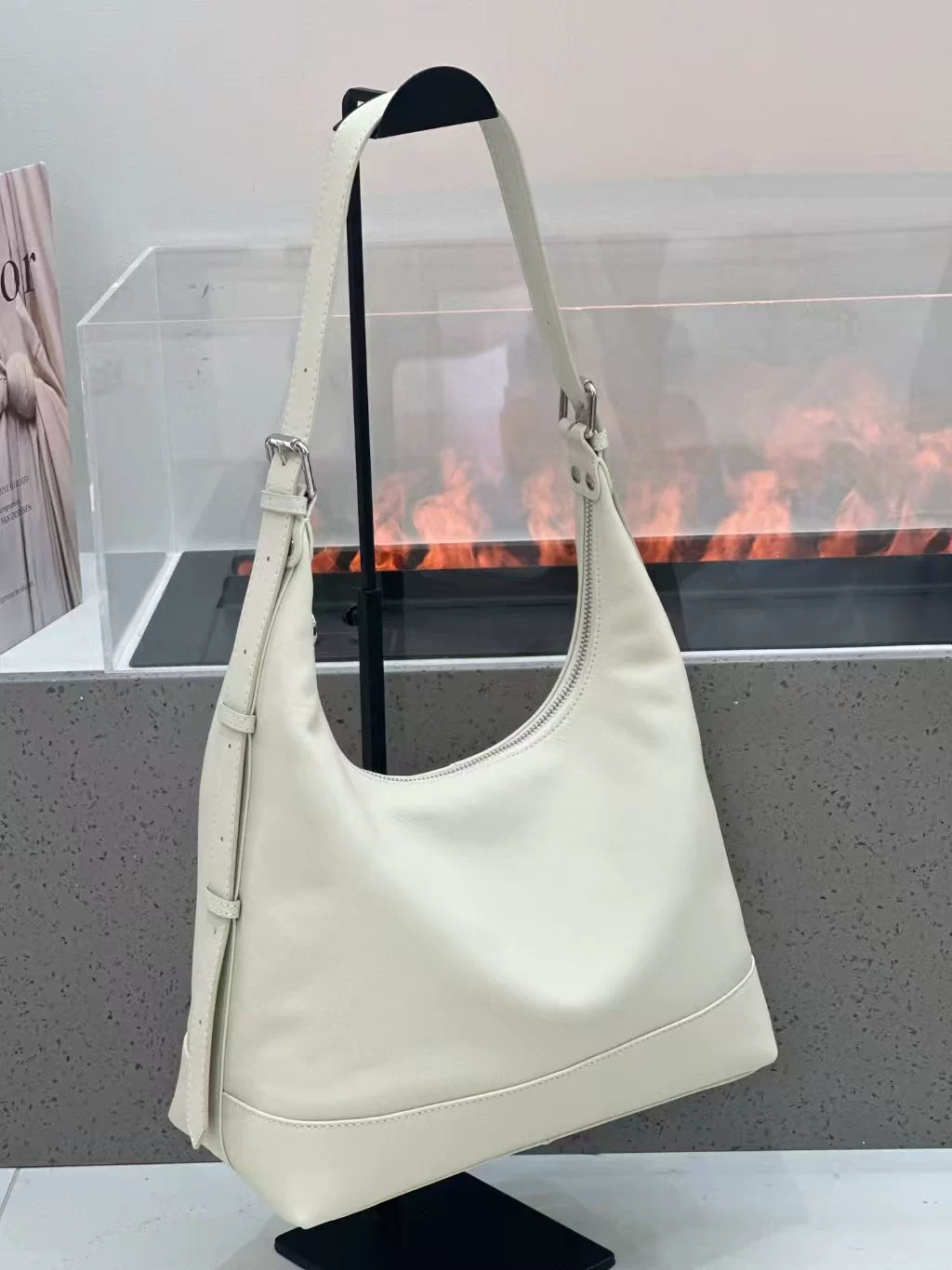 2026 nouveau sac sous les bras en peau de vache de première couche pour femmes – Image 6