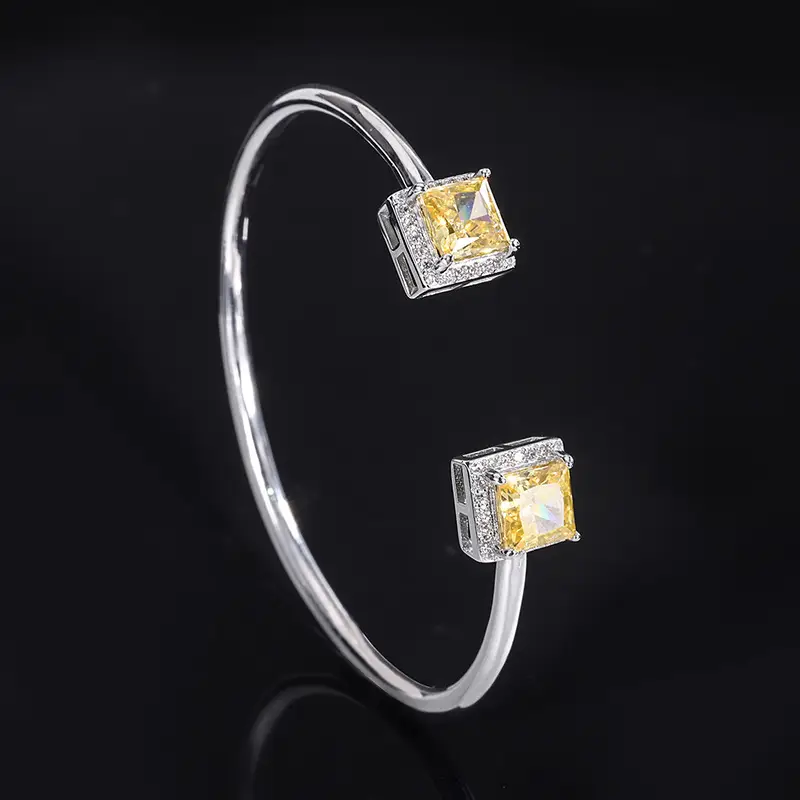 Fashion Simple Silver High Carbon Diamond Bracelet