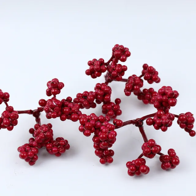 Foam Three Fork Fruit Christmas Ornament Simulation Three Fork Red - Shop at LoveMi