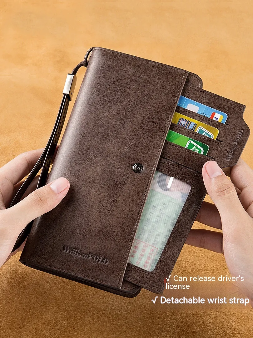 Men's Long Wallet Genuine Leather Wallet – image 2