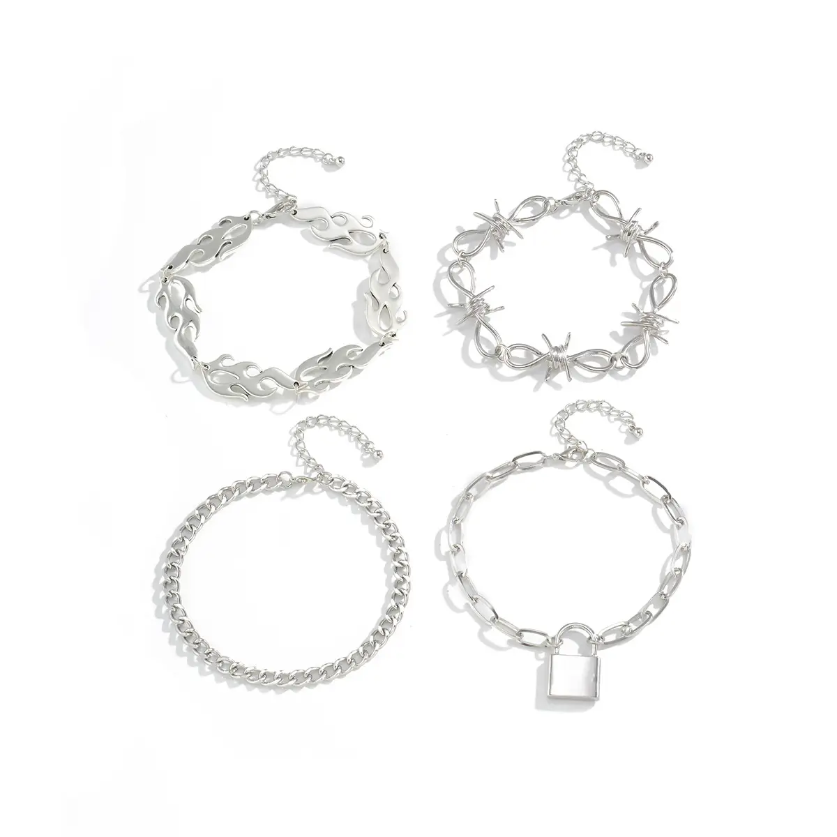 Retro Fashion Multi-layer Fun Shape Anklet