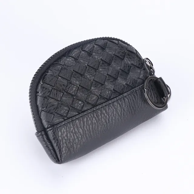 Handwoven Women's Wallet With Minimalist Leather Black - Shop at LoveMi