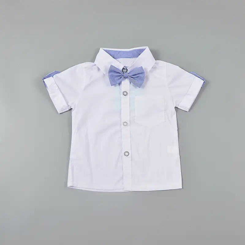 Boys Bow Tie Gentleman Sling Shorts Romper Two-Piece Set
