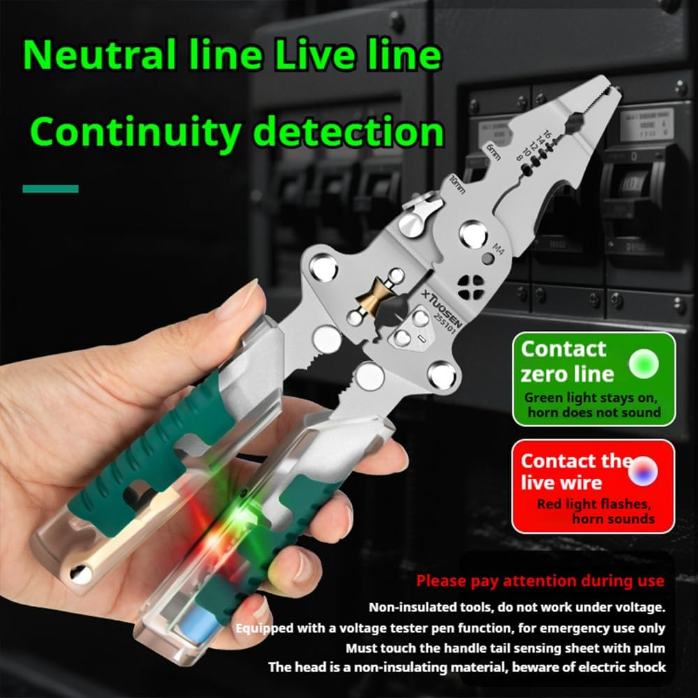 2026 New 18-in-1 Foldable Electrical Pliers, Multitool Wire Stripper & Cutter... 6