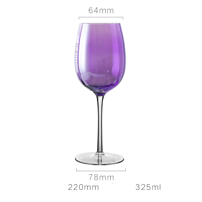 Tall wine glass