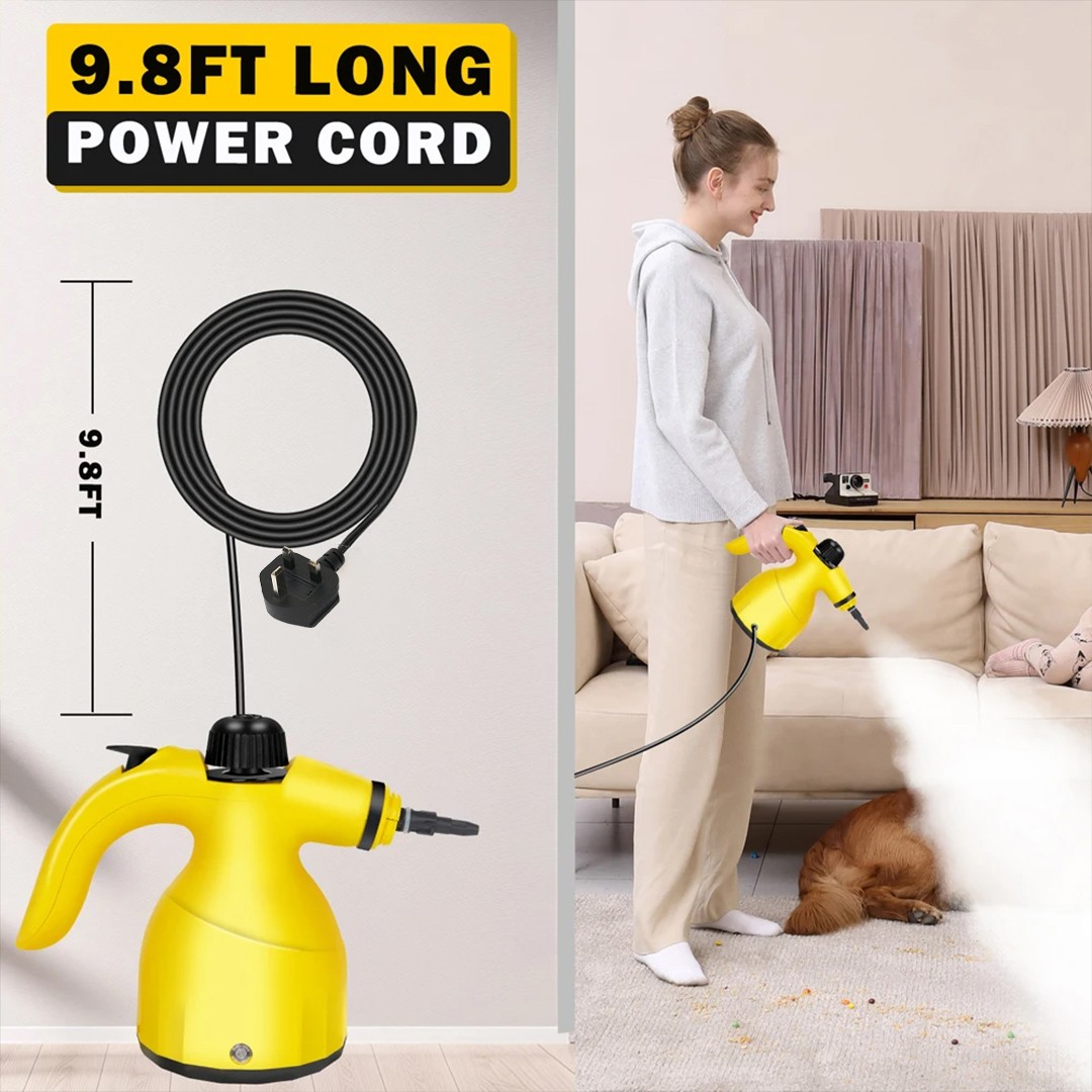 10o0W Electric Portable Hand Held Steam Steamer Cleaner & Accessories 2025 New — foto 14