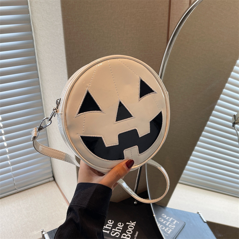 Lindo bolso bandolera redondo calabaza para niñas y mujeres - Imagen 13 de 13
