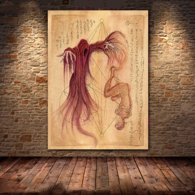 Dark Demon And Holy Geometric Wall Art Canvas 7 Style - Shop at LoveMi