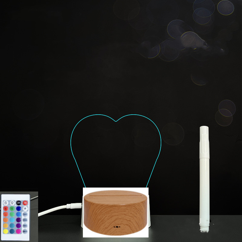 3D Acrylic Board Handwriting Message Board LED Light - Image 74