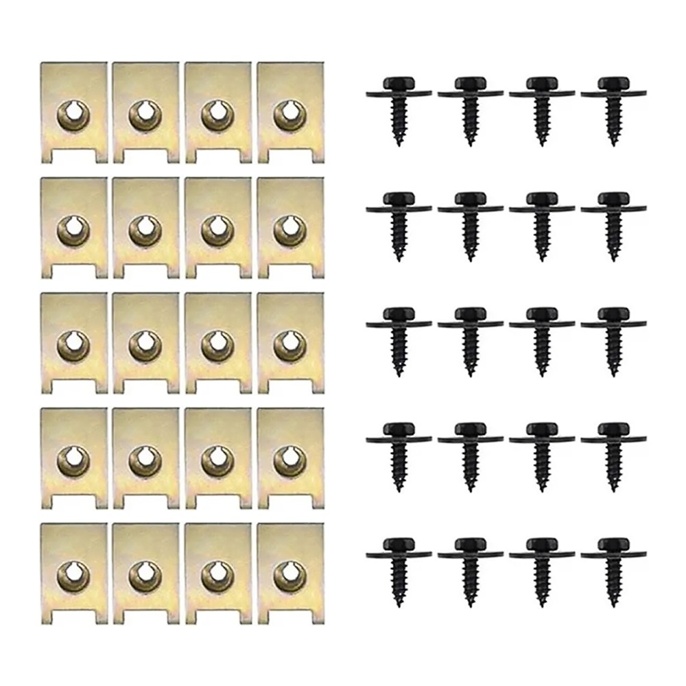40x For BMW 1 3 5 7 X1 3 5 UNDERTRAY CLIPS SCREW ENGINE UNDER COVER SPLASH GUARD — image 8