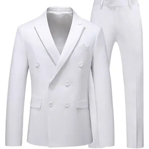 Men 2 Pieces Slim Fit Casual Tuxedo Suit Male