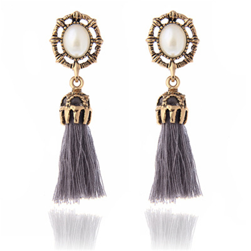 European And American Retro Bohemian Tassel Earrings