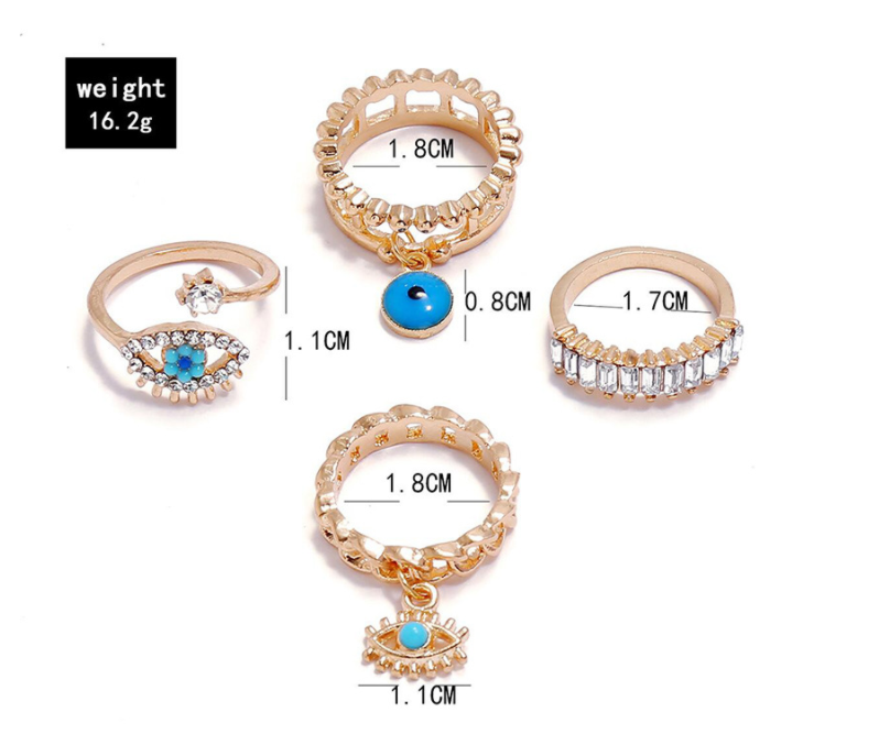 Title 1, Sweet Tai Love Oil Dripping Ring Set Zestaw Pi...