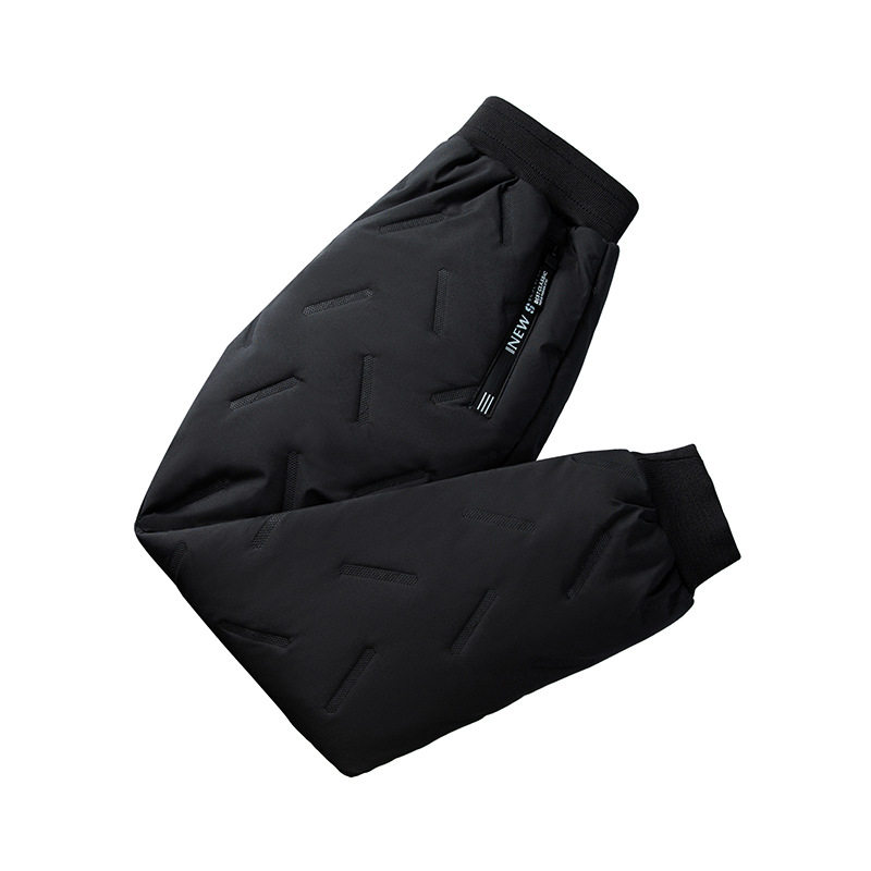 Boys 'fleece And Thickened Cold Proof Warm Bunched Feet Pants - Image 3