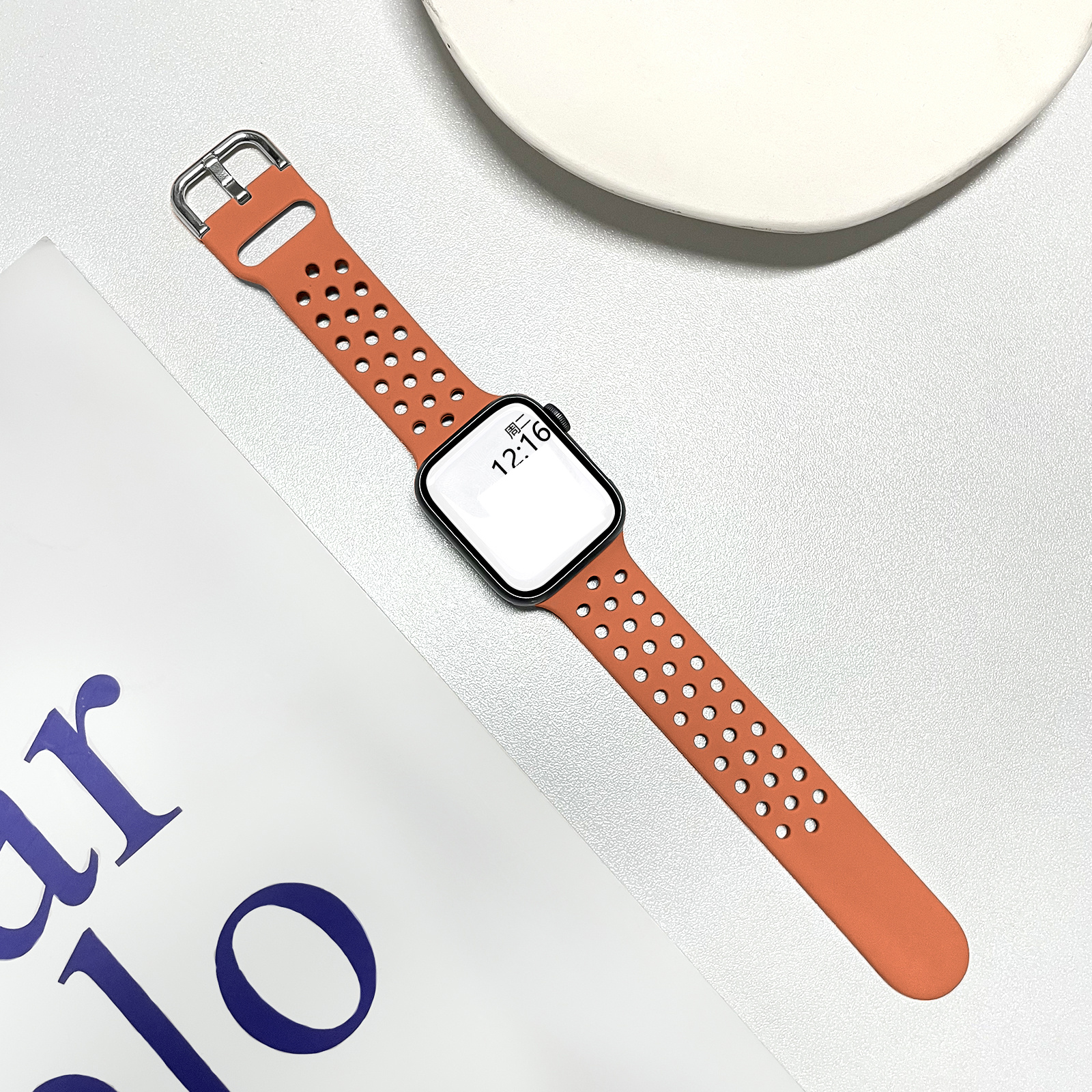 Monochrome Silicone Strap Buckle New