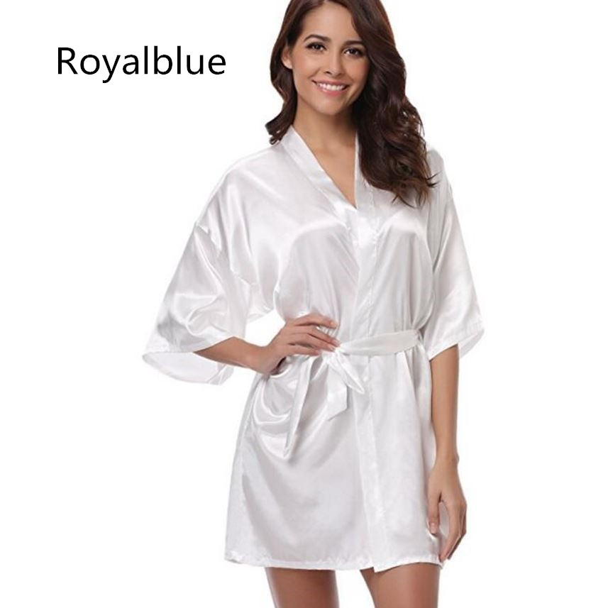 Title 25, RB032 Neue Seide Kimono Robe Bademantel Frauen ...