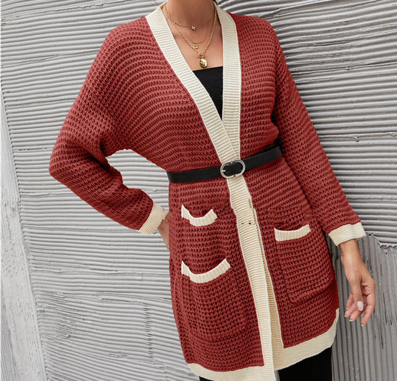 Title 17, Cardigan de malha Amazon New OL Commuter solto ...