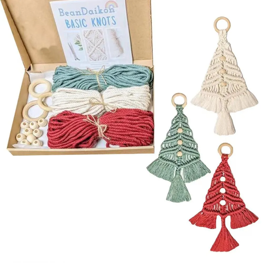 Christmas Tree Diy Material Package Handmade Cotton String Woven – image 4