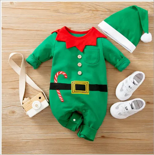 Christmas Clothes Spring and Autumn Baby Onesies